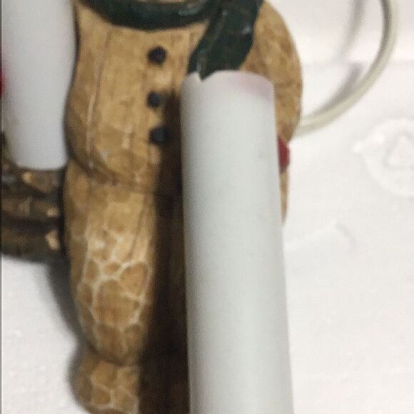 Set of three vintage, holiday, welcome, lambs snowman, angel and Santa Claus - Picture 9 of 16